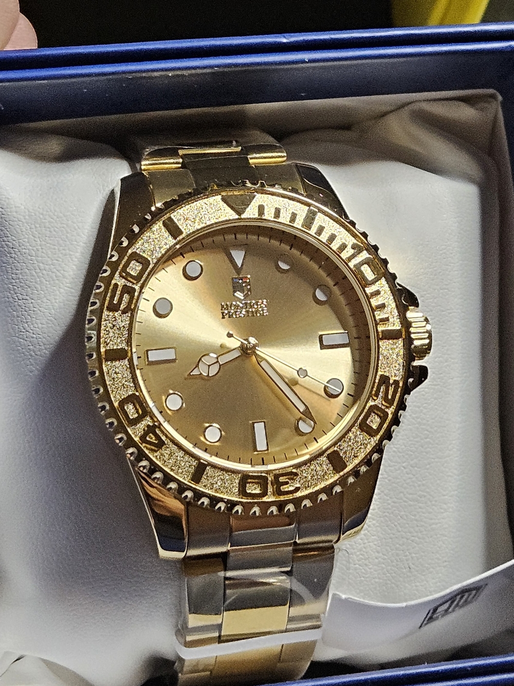 Montres Prestige X Invicta Men's Gold Tone Watch – NIB Diver Style